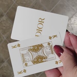 Dior King clover collectors playing card in magnetic case